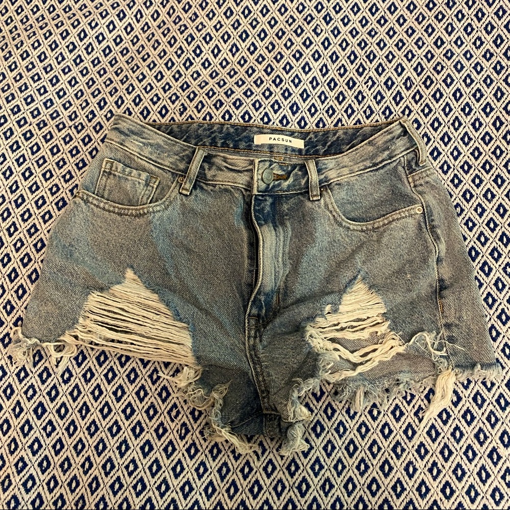 Pacsun light denim shorts high waisted